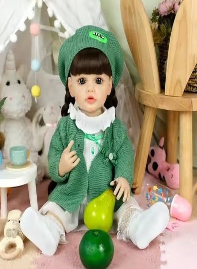 RABJET Reborn Baby Dolls Girl Maddie - 22 Inch Realistic Newborn Lifelike Real Life Baby Dolls That Look Real Soft Vinyl Doll Gift for Kids Age 3+, Multicolor - Image 5